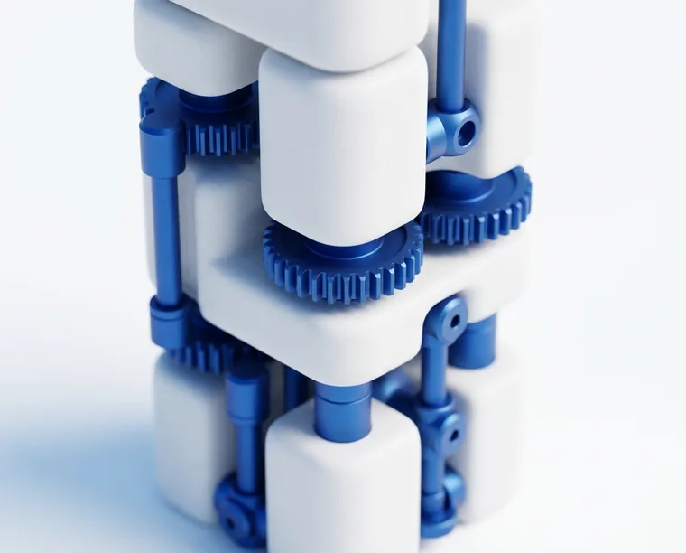 Macro study of a modular precision mechanism